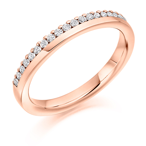Offset Claw Diamond Ring