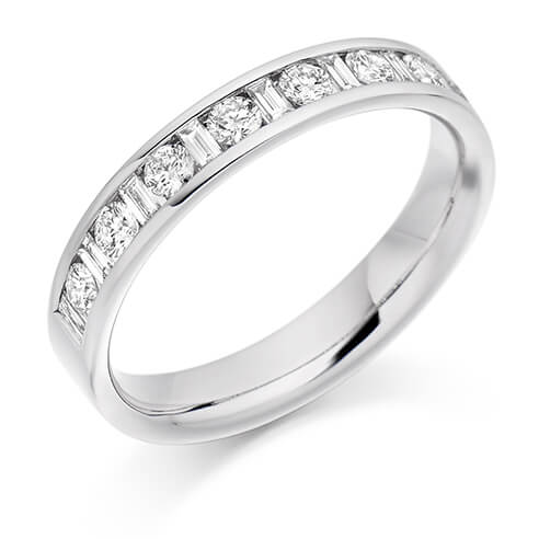 Mixed Diamond Wedding Ring - Bijoux Jewels