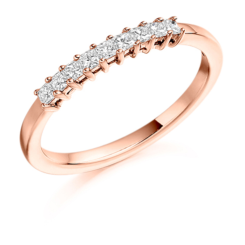 Princess Cut Claw Set Diamond Ring
